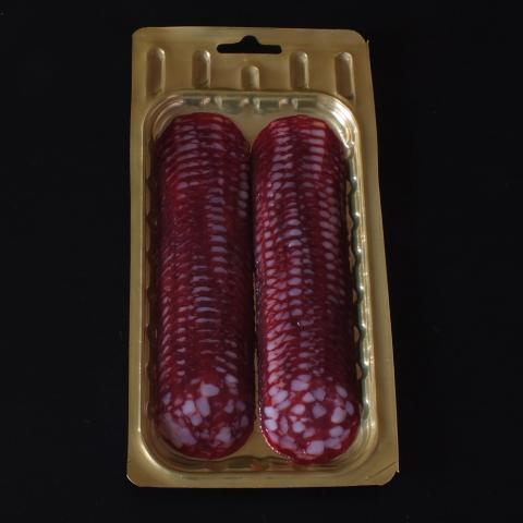 Вакуумная упаковка нарезки Брауншвейгской колбасы Skin