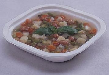Упаковка первых блюд в лотки